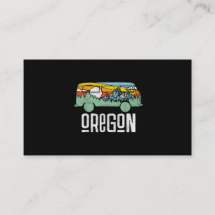 Carte De Visite Retro Oregon Outdoor Hippie Van Nature