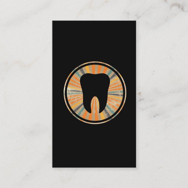 Carte De Visite Retro Orthodontic Dentistry - Graphisme des dents  (Devant)