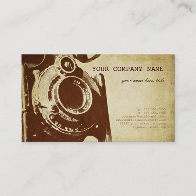 Carte De Visite Rétro photographie vintage (Devant)