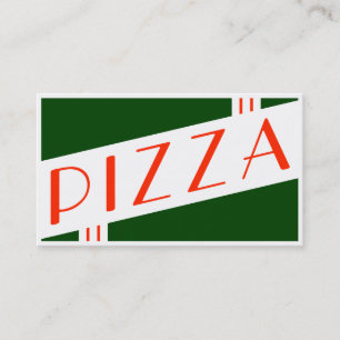 Carte De Visite rétro pizza