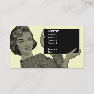 Carte De Visite Rétro porte - bloc