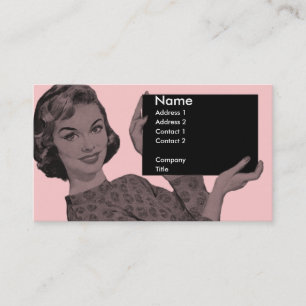 Carte De Visite Rétro porte - bloc