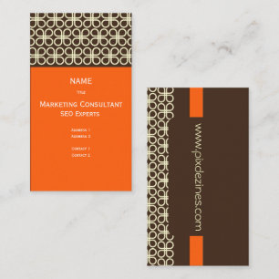 Carte de visite rétro pour les designers