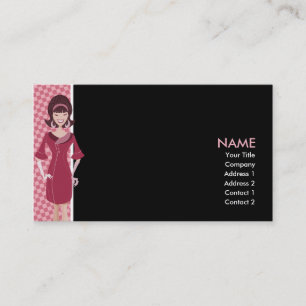 Carte De Visite rétro poussin 60s