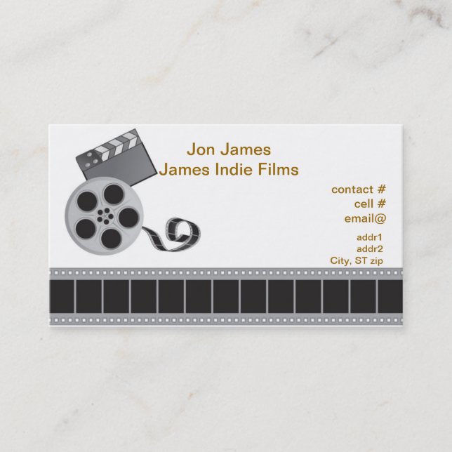 Carte De Visite Rétro producteur cinématographique (Devant)
