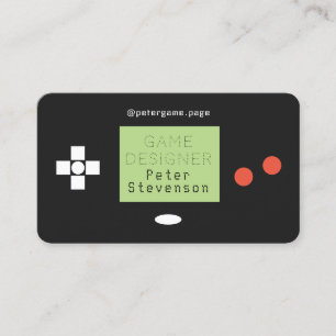Carte De Visite Rétro regard de protection de jeu de faux de styl