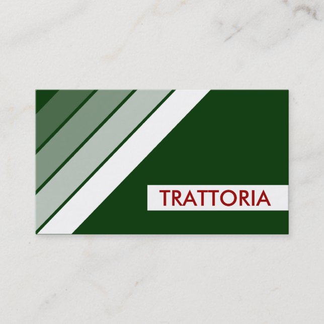 Carte De Visite rétro TRATTORIA (Devant)