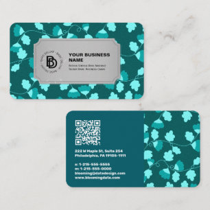 Carte De Visite Retro Vintage Rays Nom Abstrait tendance