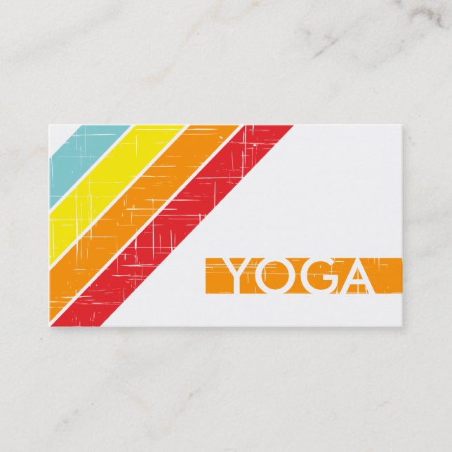 Carte De Visite rétro YOGA (Devant)