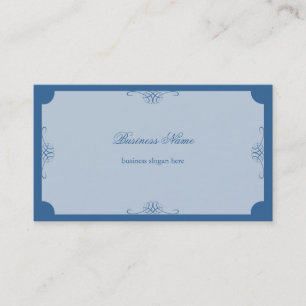 Carte De Visite Rétros affaires bleu-foncé simples élégantes