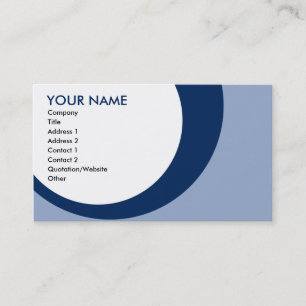 Carte De Visite rétros anneaux : M : bleus