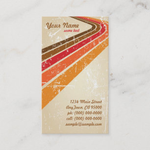 Carte De Visite Rétros rayures de surfer