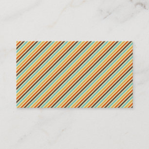Carte De Visite Rétros rayures diagonales