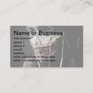 Carte De Visite Rétrospection grise