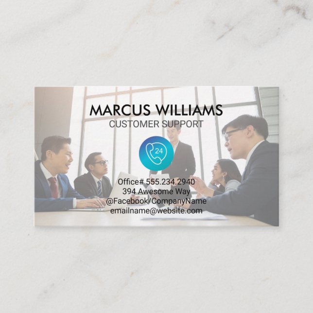 Carte De Visite Réunion d'affaires | Entreprise (Devant)