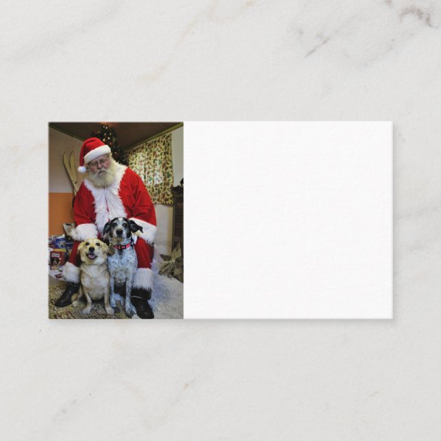 Carte De Visite Réunion Père Noël (Devant)