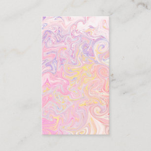Carte De Visite Rêve pastel doux Marbre Tourbillon Art abstrait