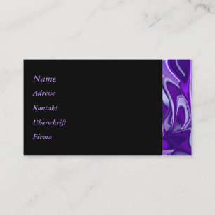 Carte De Visite Rêves arc-en-ciel à fleurs violettes