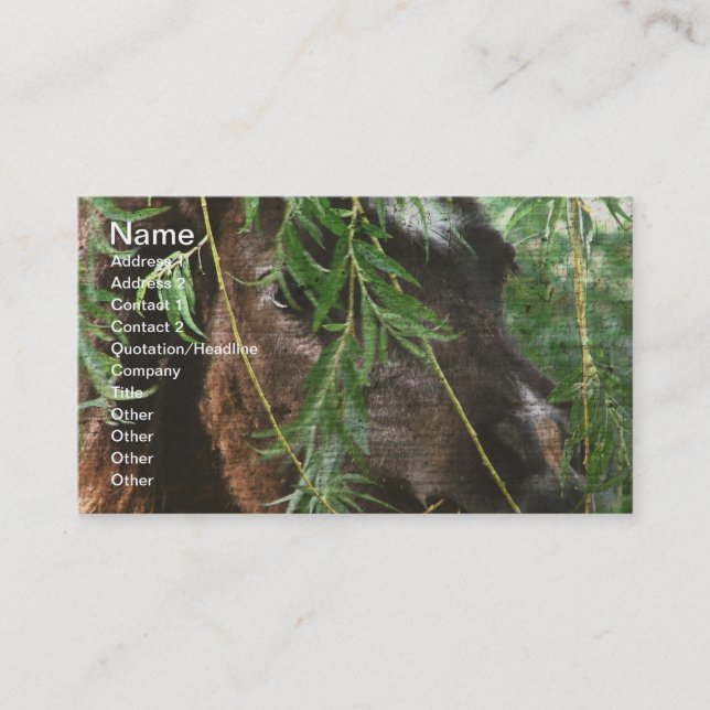 Carte De Visite Rêves de printemps Mini et Willow Tree (Devant)