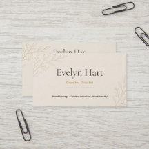 Carte de visite RH moderne