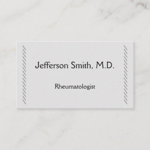 Carte de visite Rheumatologue simple et simple