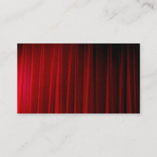 Carte De Visite Rideau rouge