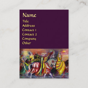 Carte De Visite RIDEAUX CHEVAUX, MUSIQUE DANS L'Imaginaire DE NUIT