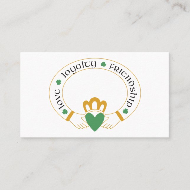 Carte De Visite Ring de Claddagh (Devant)