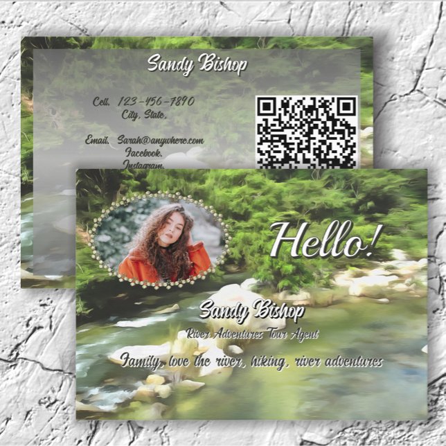 Carte De Visite River South 0365 QR Code Social Calling (Créateur téléchargé)