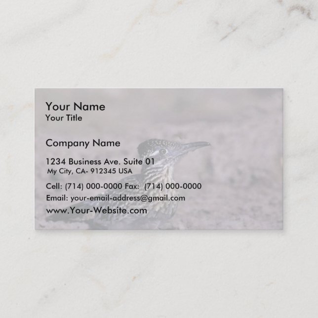 Carte De Visite Roadrunner (Devant)