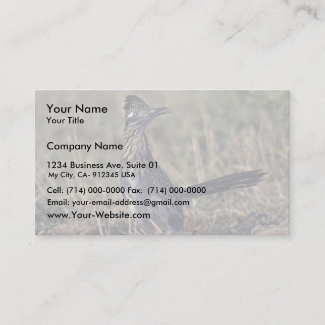 Carte De Visite Roadrunner (Devant)