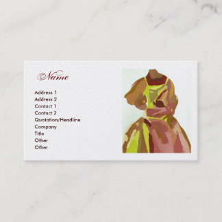 Carte De Visite Robe Brown d'or "de couturier"