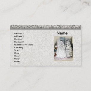 Carte De Visite Robe de mariée Vintage Bride