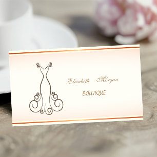 Carte De Visite Robe élégante moderne féminine tendance
