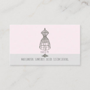 Carte De Visite Robe Vintage sur mesure Seamstress