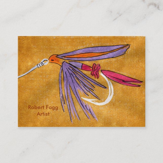 Carte De Visite Robert Fagg - Artiste (Devant)