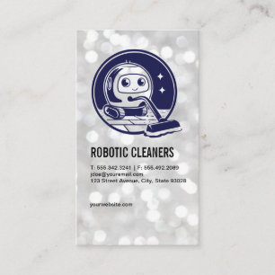 Carte De Visite Robot avec aspirateur   Services de nettoyage de l