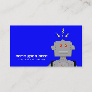 Carte De Visite robot bleu