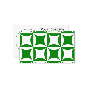 Carte De Visite Roboter Peter pour payer Motif vert Pual