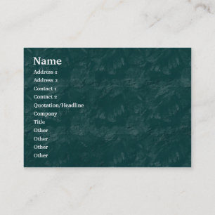 Carte De Visite Roche brossée - Turquoise foncé - Customisé