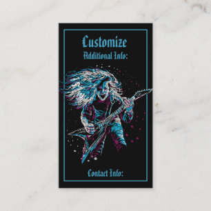 Carte De Visite Roche sur le métal lourd 2