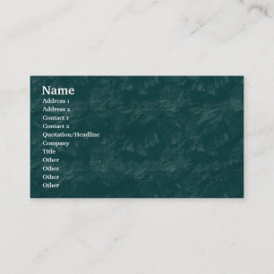 Carte De Visite Rocher brossé - Turquoise foncé