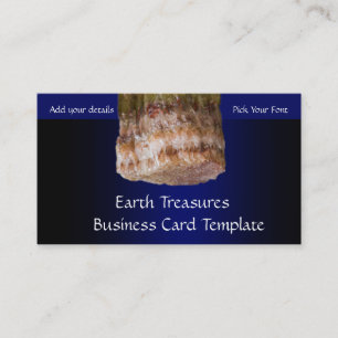 Carte De Visite Rocher de Grille Cristal Bleu