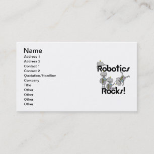 Carte De Visite Roches de robotique
