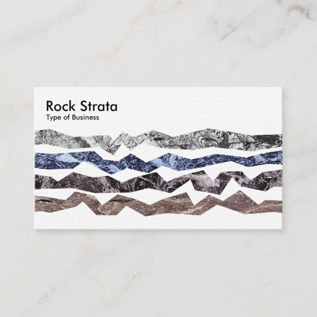Carte De Visite Rock Strata - Linen (Devant)