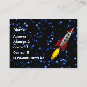 Carte De Visite Rocket 3D