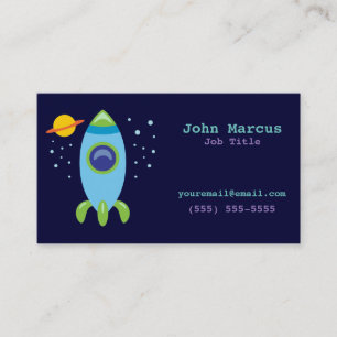 Carte De Visite Rocket Retro
