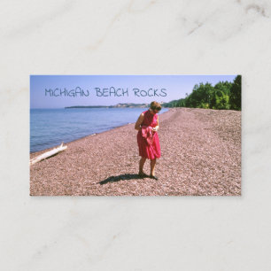 Carte De Visite Rocks Beach Rocks, Rockhound Prospection Retro