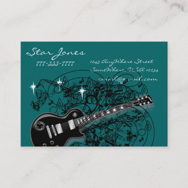 Carte De Visite RockStar (Devant)