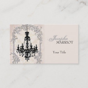 Carte de visite rococo de lustre